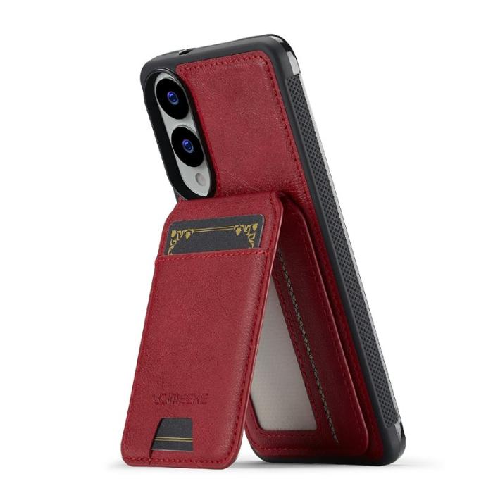 LC.imeeke - LC.IMEEKE L3 Samsung Galaxy S25 Edge Fodral KonstLäder - Röd