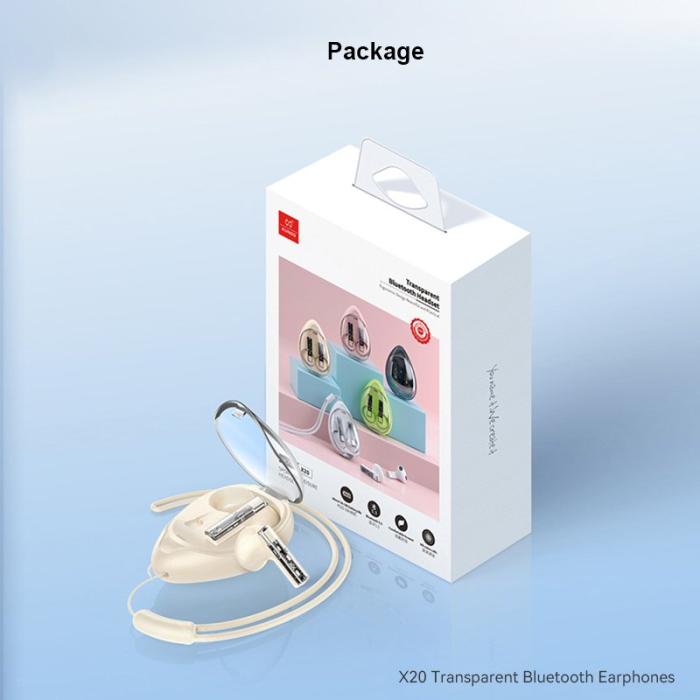 XUNDD - XUNDD X20 Trådlösa Hörlurar Bluetooth Vit