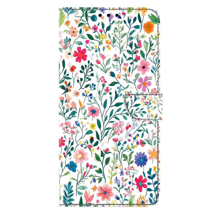A-One Brand - Galaxy A17 5G Plånboksfodral Pattern Printing - Small Flowerbed