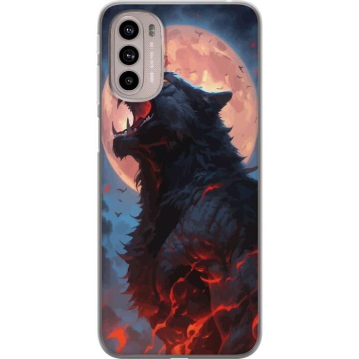 iSecrets - Mobilskal till Motorola Moto G41 med Ylande varg