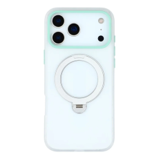 KIGC - KIGC iPhone 17 Pro Max Mobilskal Rotating Kickstand - Transparent