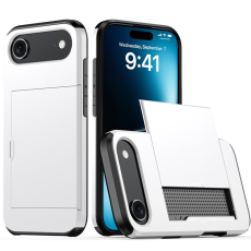 A-One Brand - iPhone 17 Air Mobilskal korthållare - Vit