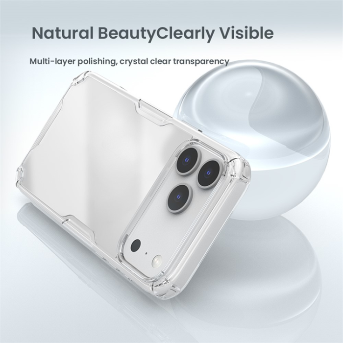 Nillkin - NILLKIN iPhone 17 Pro Mobilskal Nature Pro - Grå
