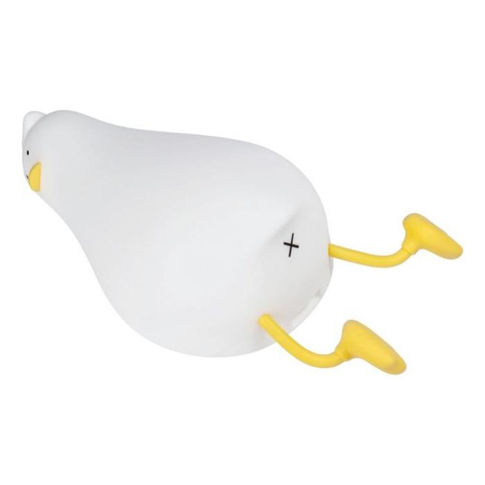 OEM - LED Nattlampa Tryck Goose Art Deco - Vit