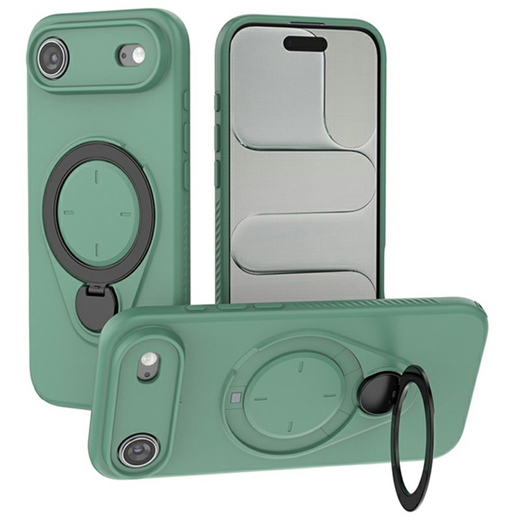 iPhone Air Mobilskal MagSafe Rotating Kickstand TPU PC - Grön (Grön) | 2353 | AlltMobil