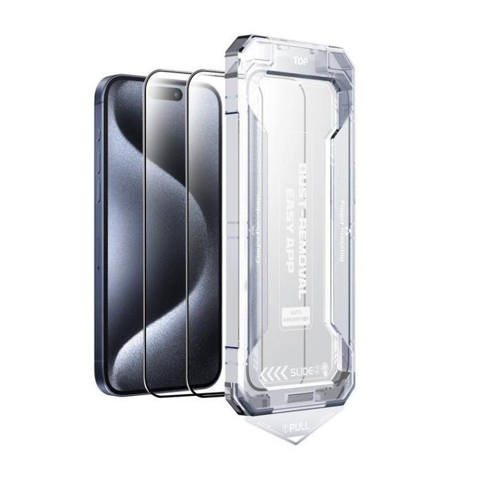 Boom of Sweden - LIVSTIDSGARANTI - BOOM iPhone 15 Pro Härdat Glas Skärmskydd - 2 Pack