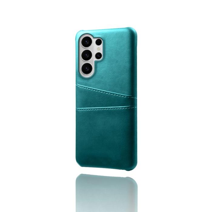 OEM - Samsung Galaxy S26 Ultra Skal PU Läder + Hård PC - Grön