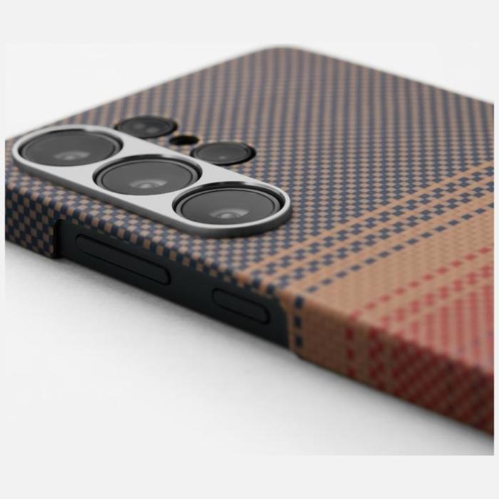 PITAKA - PITAKA Galaxy S25 Ultra Mobilskal MagSafe Moonrise Tactile Woven - Sunset