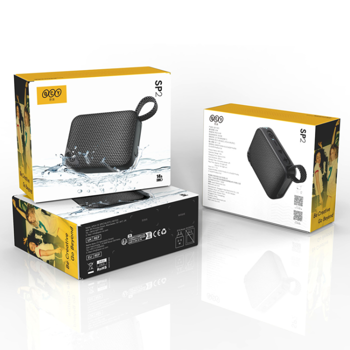 QCY - QCY Bluetooth Högtalare SP2 med RGB Backlight - Svart
