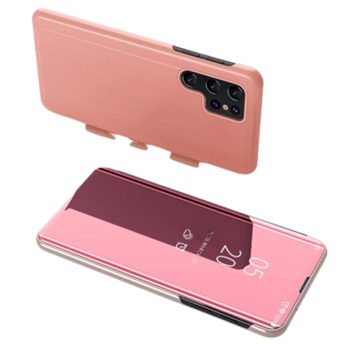 OEM - Galaxy S25 Ultra Fodral Clear View - Rosa