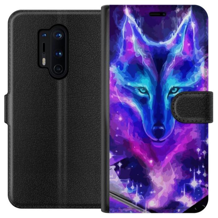 iSecrets - Plånboksfodral till OnePlus 8 Pro med Neon Varg
