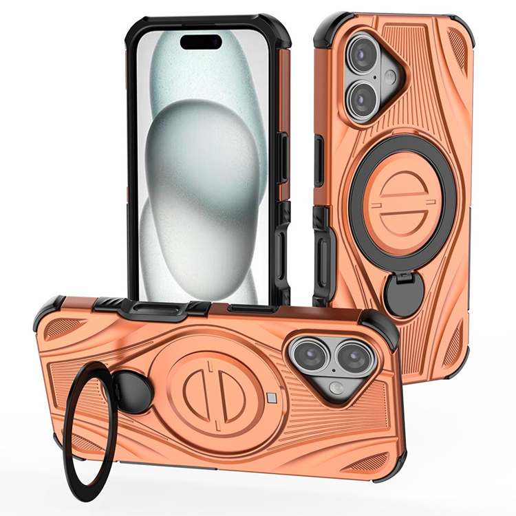 Mobilskal till iPhone 16 MagSafe Magnetic Kickstand - Orange | 2353 | AlltMobil