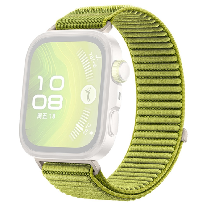 A-One Brand - Huawei Watch Fit 4/Fit 4 Pro Armband Magic Tape Nylon - Grön