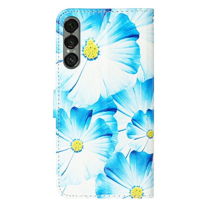 A-One Brand - Sony Xperia 1 VII Plånboksfodral Marble Painted - Blå