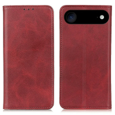 A-One Brand - iPhone 17 Air Plånboksfodral Äkta läder - Röd