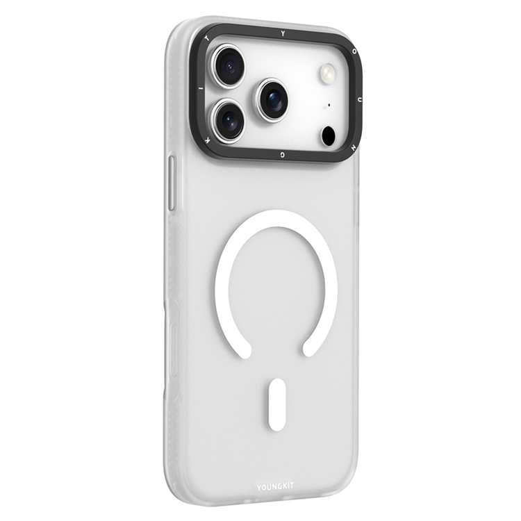 YOUNGKIT iPhone 17 Pro Max Mobilskal MagSafe PET TPU - Vit | 2353 | AlltMobil