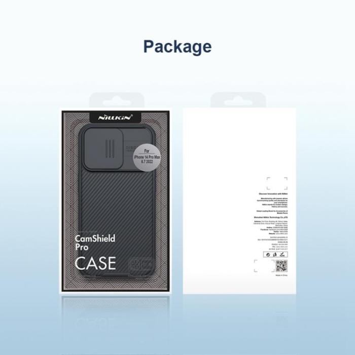 Nillkin - Nillkin iPhone 14 Pro Skal Magsafe CamShield Pro Series - Blå
