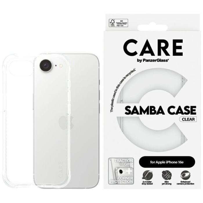 PanzerGlass - CARE iPhone 16e Mobilskal Fashion - Transparent