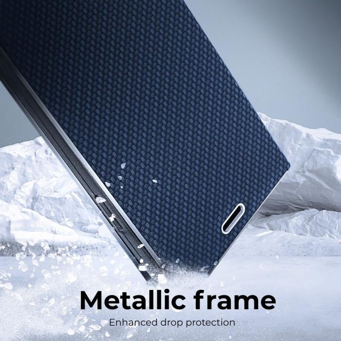 OEM - Galaxy A40 Plånboksfodral Forcell Luna Carbon - Blå