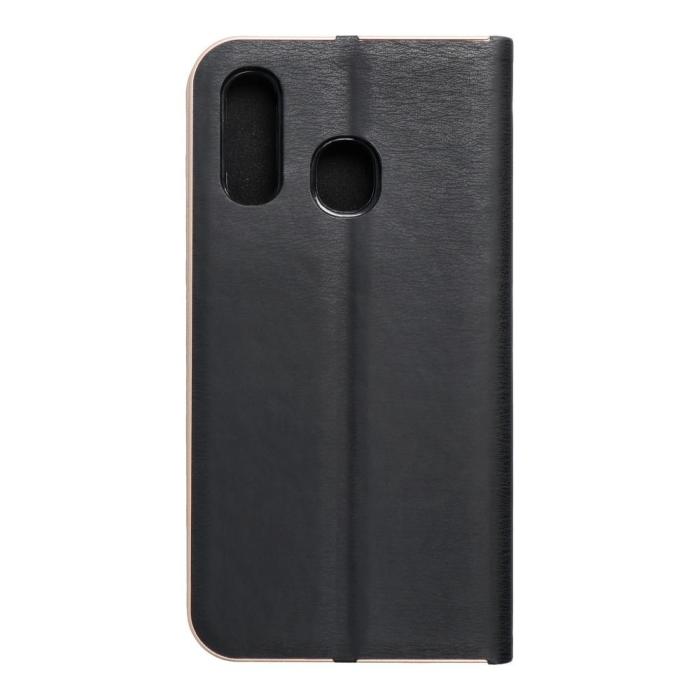 OEM - Galaxy A40 Plånboksfodral Forcell Luna Gold - Svart