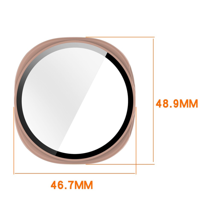 A-One Brand - Galaxy Watch 8 (44mm) Skal PC med Härdat Glas - Matt Stjärnljus