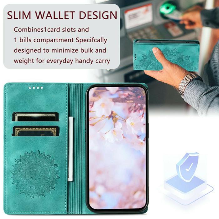 OEM - Samsung Galaxy S26 Plånboksfodral Magnetisk Stängning Konstläder Mintgrön