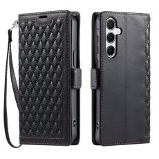 OEM - Samsung Galaxy S26/S26 Pro Pl&aring;nboksfodral Konstl&auml;der Rhombus - Svart
