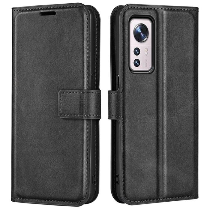 A-One Brand - Magnetic Clasp Plånboksfodral Xiaomi 12/12X - Svart