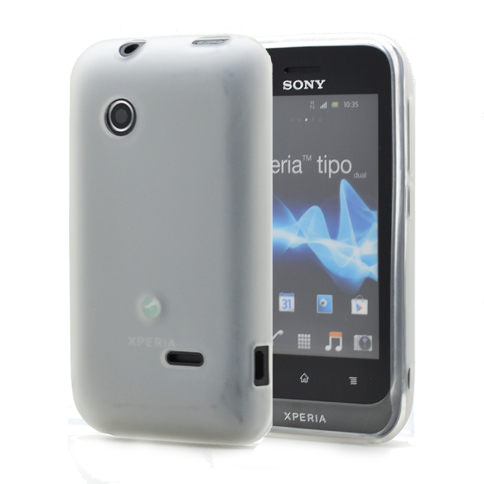 UTGATT5 - FlexiCase Skal till Sony Xperia Tipo - Vit