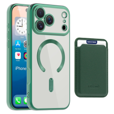 A-One Brand - iPhone 17 Pro Max Mobilskal MagSafe Korthållare TPU + PC