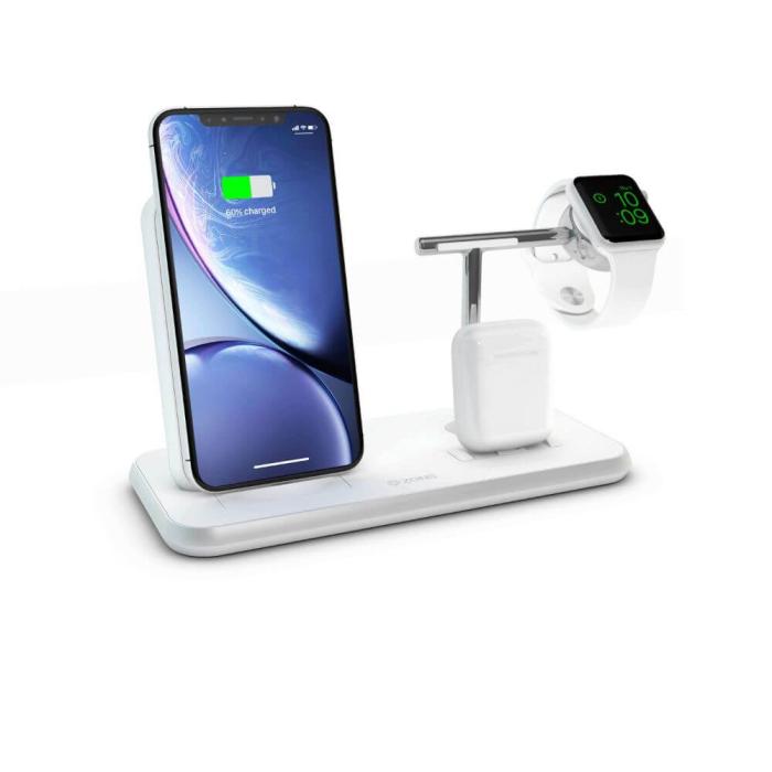 UTGATT1 - ZENS Triple Qi Bordsladdare + Dock + Watch 10W