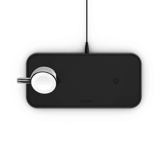 ZENS - ZENS Triple QI Trådlös laddare 2x10W Apple Watch Laddare