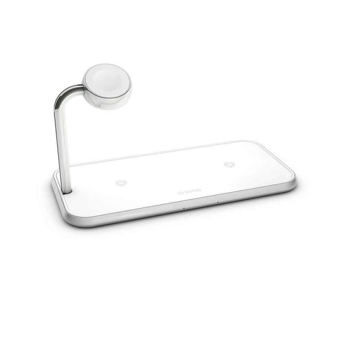 ZENS - ZENS Triple QI Trådlös Laddare 2x10W med Apple Watch Laddare