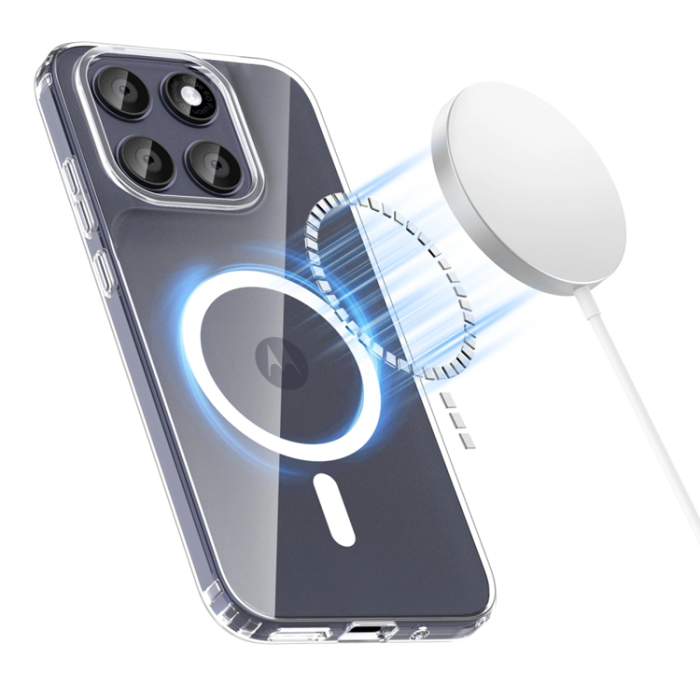 Tech-Protect - Tech-Protect Mobilskal För Motorola Moto G67/G77 MagSafe Flexair Hybrid - Clear