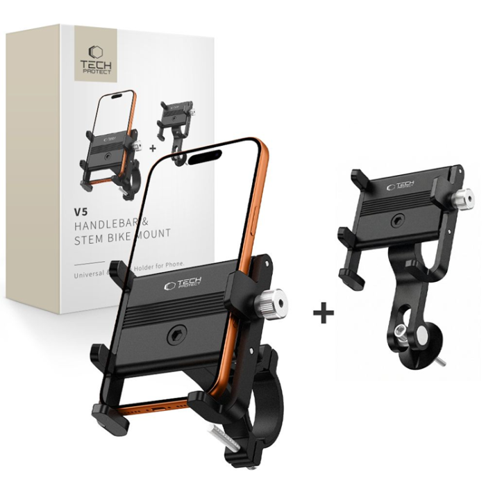 Spigen - Tech-Protect Mobilhållare För Cykel Handlebar - Svart