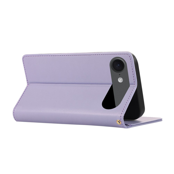 A-One Brand - iPhone 17 Air Plånboksfodral RFID Rhombus Läder - Lila