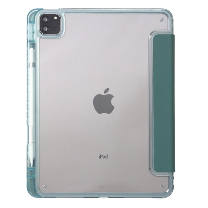 OEM - iPad Pro 12.9 (2018/2020/2021/2022) Fodral Med Pennfack - Grön