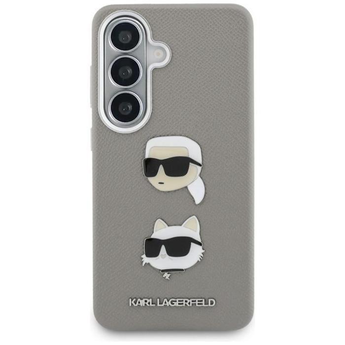 KARL LAGERFELD - Karl Lagerfeld Mobilskal För Galaxy S26 Saffiano Double Heads - Silver