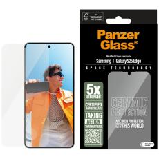 PanzerGlass - PanzerGlass Galaxy S25 Edge H&auml;rdat Glas Sk&auml;rmskydd Ceramic Ultra-Wide
