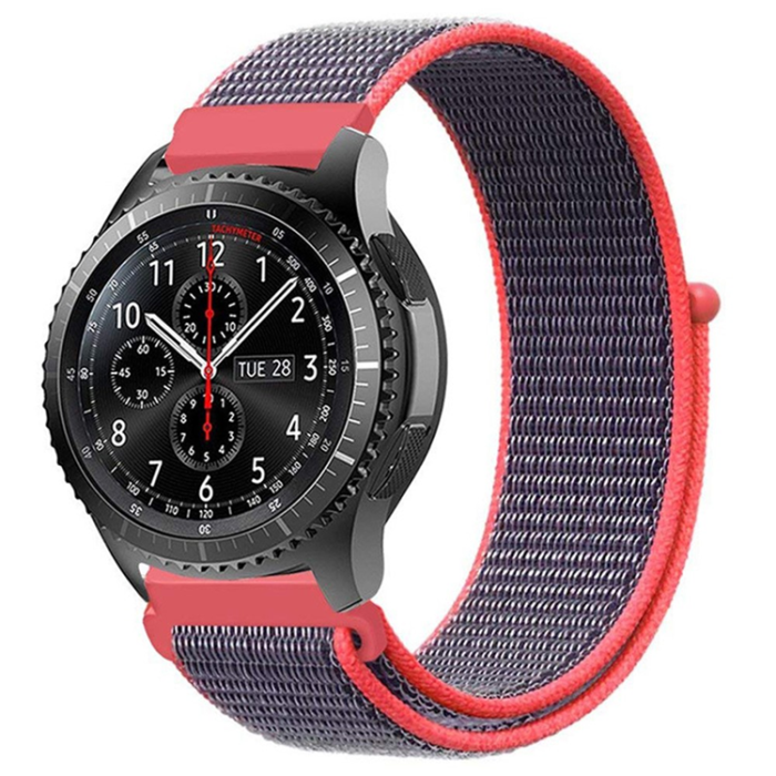 KALEBOL - Kalebol Galaxy Watch 6/6 Classic Armband Nylon Loop - Bright Rosa