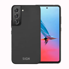 SiGN - SiGN Galaxy S22 Plus Skal Liquid Silicone - Svart