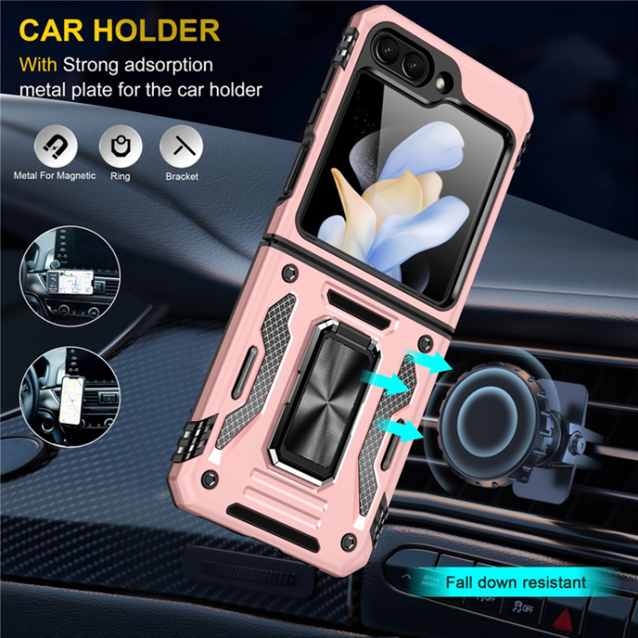A-One Brand - Galaxy Z Flip7 FE/Z Flip6 Mobilskal Armor Kickstand