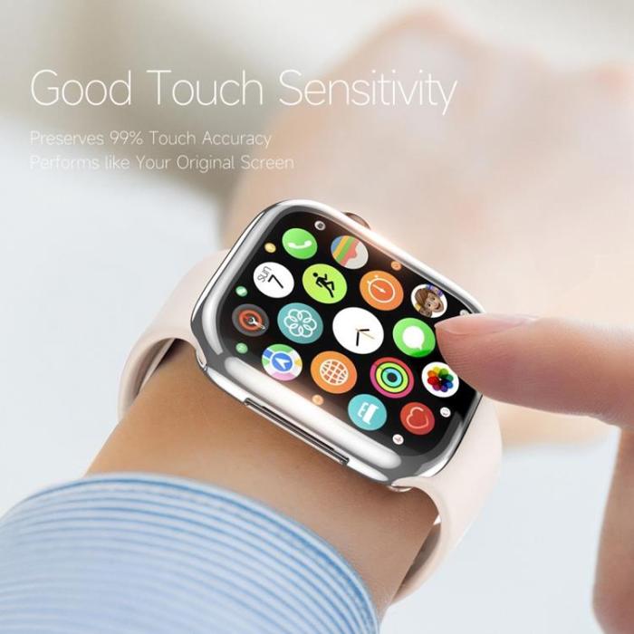 Dux Ducis - DUX DUCIS Apple Watch 4/5/6/SE 44mm Skal Somo Flexible - Silver