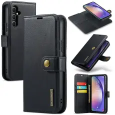 DG.MING - DG.MING Galaxy S23 FE Plånboksfodral Äkta Läder 2in1 - Svart
