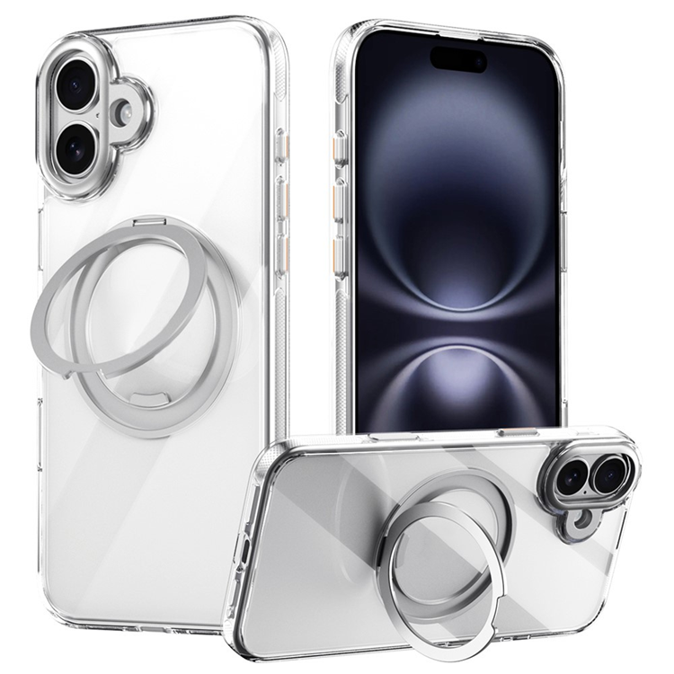 Mobilskal till iPhone 17 MagSafe Kickstand TPU PC - Transparent | 2353 | AlltMobil