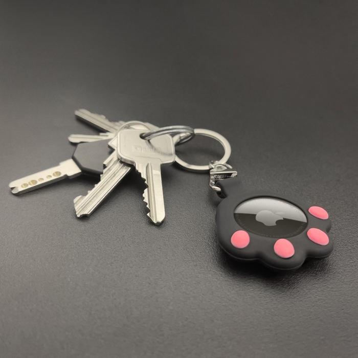 UTGATT1 - Cat Paw Skal till Apple Airtag - Rosa