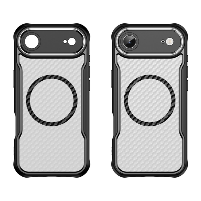 A-One Brand - iPhone 17 Air Mobilskal MagSafe Carbon Fiber - Svart