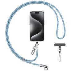USAMS - USAMS USB-C Till USB-C Kabel 60W 1.2m Lanyard - Blå