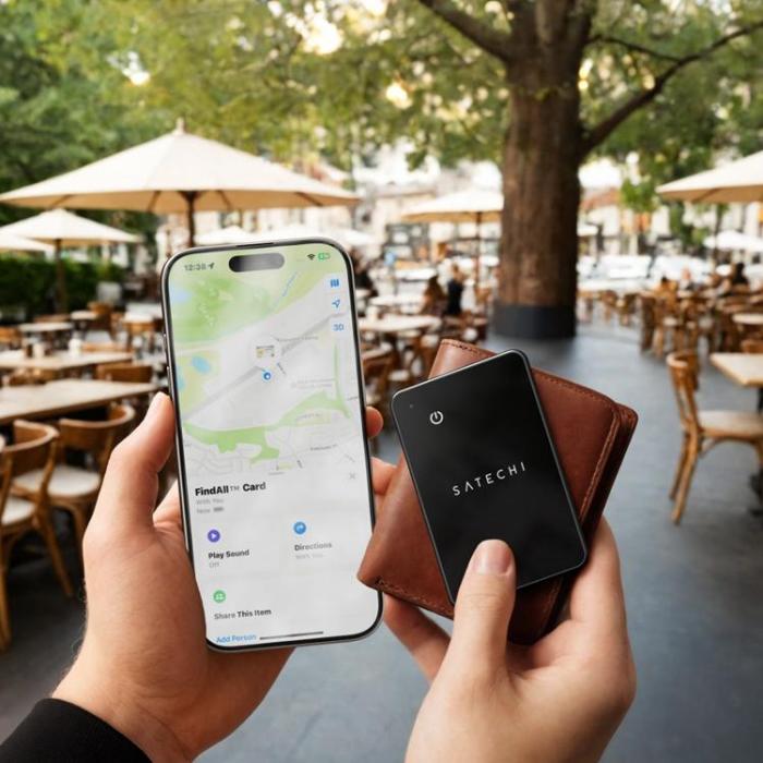 Satechi - Satechi FindAll Plånbokskort med Find My Tracker - Svart