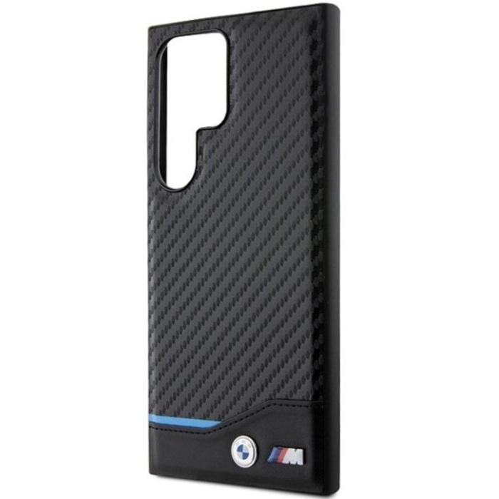 BMW - BMW Galaxy S24 Ultra Mobilskal Läder Carbon - Svart